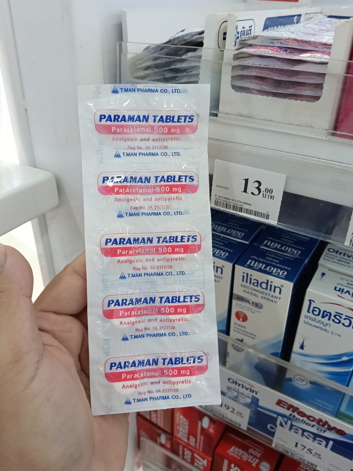 Paraman Paraman Tablets Thailand / hộp 10 vỉ - Viethai Trading