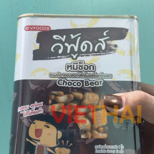 Bánh Quy Gấu Thái Lan VFOODS Choco Bear – Món Ăn Vặt Giòn Tan Đầy Hấp Dẫn 400g