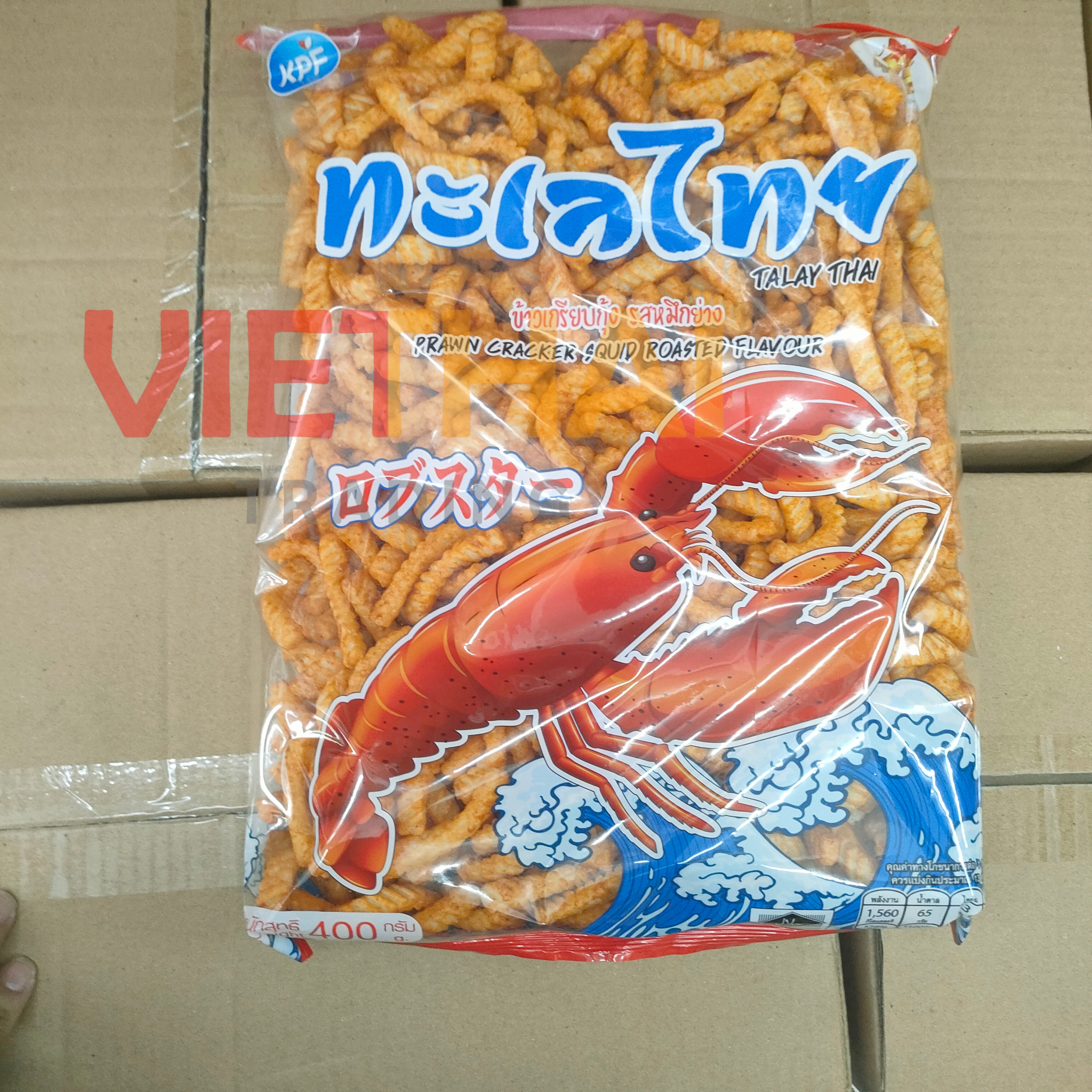 Bánh phồng tôm Talay Thai (Talay Thai Prawn Cracker Squid Roasted Flavour) 400g