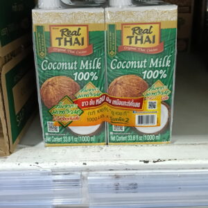 🥥 Nước Cốt Dừa Real Thai (Hộp 1000ml) – Chuẩn Vị Tươi Ngon, Đậm Đà Tự Nhiên 🥥