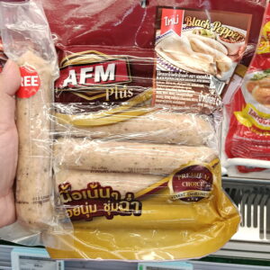 Xúc xích gà tiêu đen AFM Plus (Black Pepper Chicken Sausage).