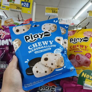 kẹo dẻo Play More Chewy Marshmallow vị Cookie and Cream 