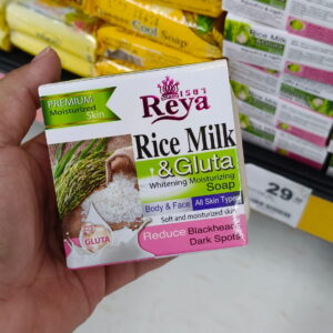 Reya Rice Milk & Gluta  Xà bông cục dịu nhẹ từ thiên nhiên