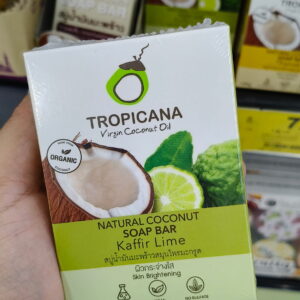 Tropicana Natural Coconut Soap Bar - Kaffir Lime Xà bông dừa tự nhiên Tropicana Kaffir Lime ()