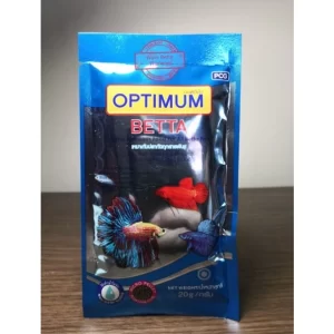 Optimum Betta (Highly Nutritious Food For All Betta Fish), Thức ăn hạt chuyên dụng cho cá Betta -  với trọng lượng gói nhỏ 20g,