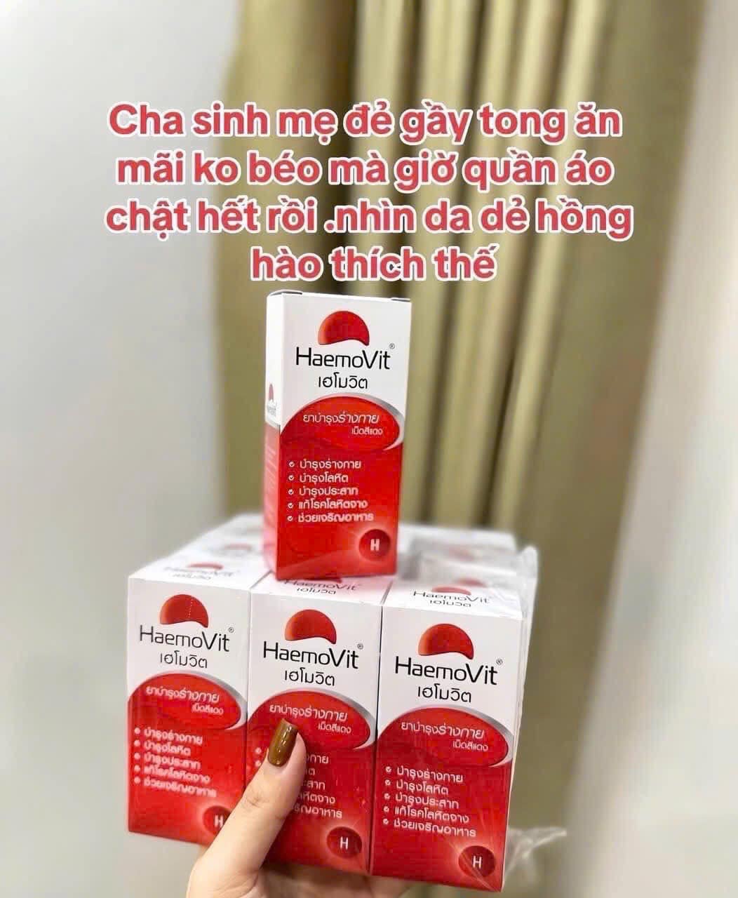 VIÊN UỐNG BỔ MÁU & TĂNG CÂN AN TOÀN HAEMOVIT THÁI LAN