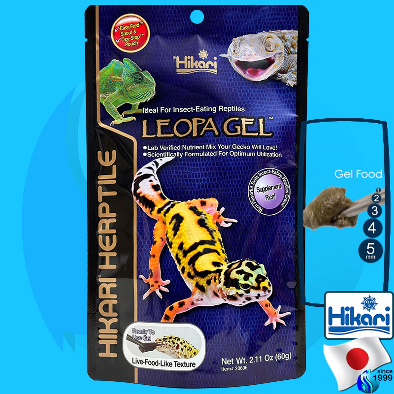 Hikari Herptile Leopa Gel Thức ăn dạng gel ăn liền cao cấp (khối lượng 60g / 2.11 Oz