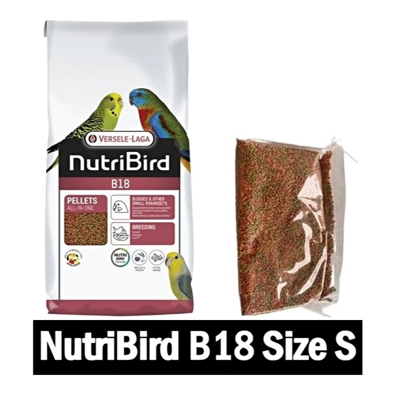 NUTRIBIRD B18 SIZE S – Thức Ăn Hạt Nén Thượng Hạng Cho Vẹt Nhỏ Trong Mùa Sinh Sản