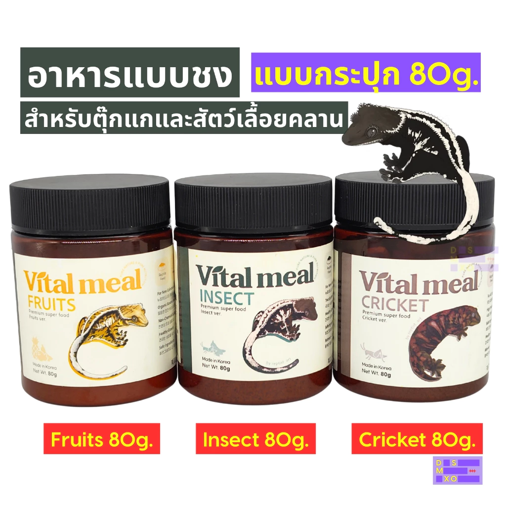Vital Meal thức ăn dạng bột pha (Super Food) cao cấp cho bò sát hũ 80g