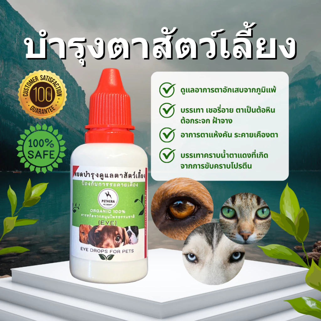 Pethera Eye Drops – Dung Dịch Nhỏ Mắt Hữu Cơ 100% Bảo Vệ Đôi Mắt Cho Thú Cưng