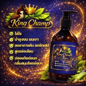 Nước Tắm Chim Cao Cấp King Champ – Bí Quyết Giúp Chiến Binh Sạch Sâu, Mượt Lông, Lên Lửa