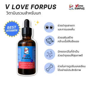 Vitamin Tổng Hợp V LOVE FORPUS – Bí Quyết Giữ Gìn Sức Khỏe Toàn Diện Cho Vẹt Và Chim Cảnh